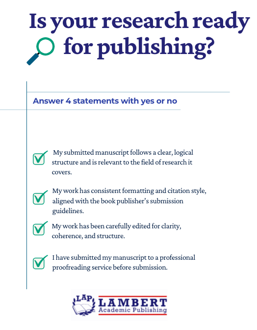 Checklist for assessing whether research is ready for publishing